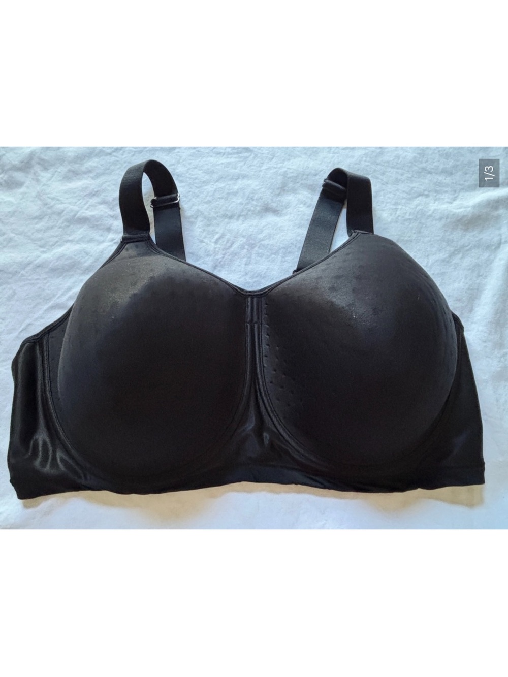 LIVI Black Full Coverage Underwire Bra 44F Plus Size